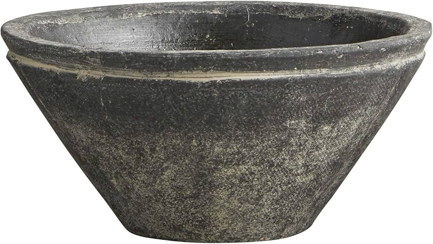 47th & Main Cement Decorative Bowl Planter, 7.5" Diameter, Black | Amazon (US)