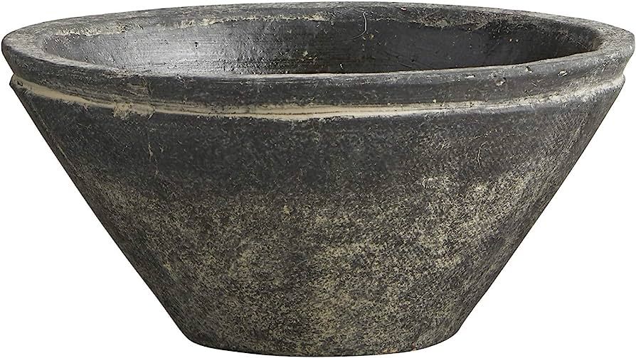 47th & Main Cement Decorative Bowl Planter, 7.5" Diameter, Black | Amazon (US)