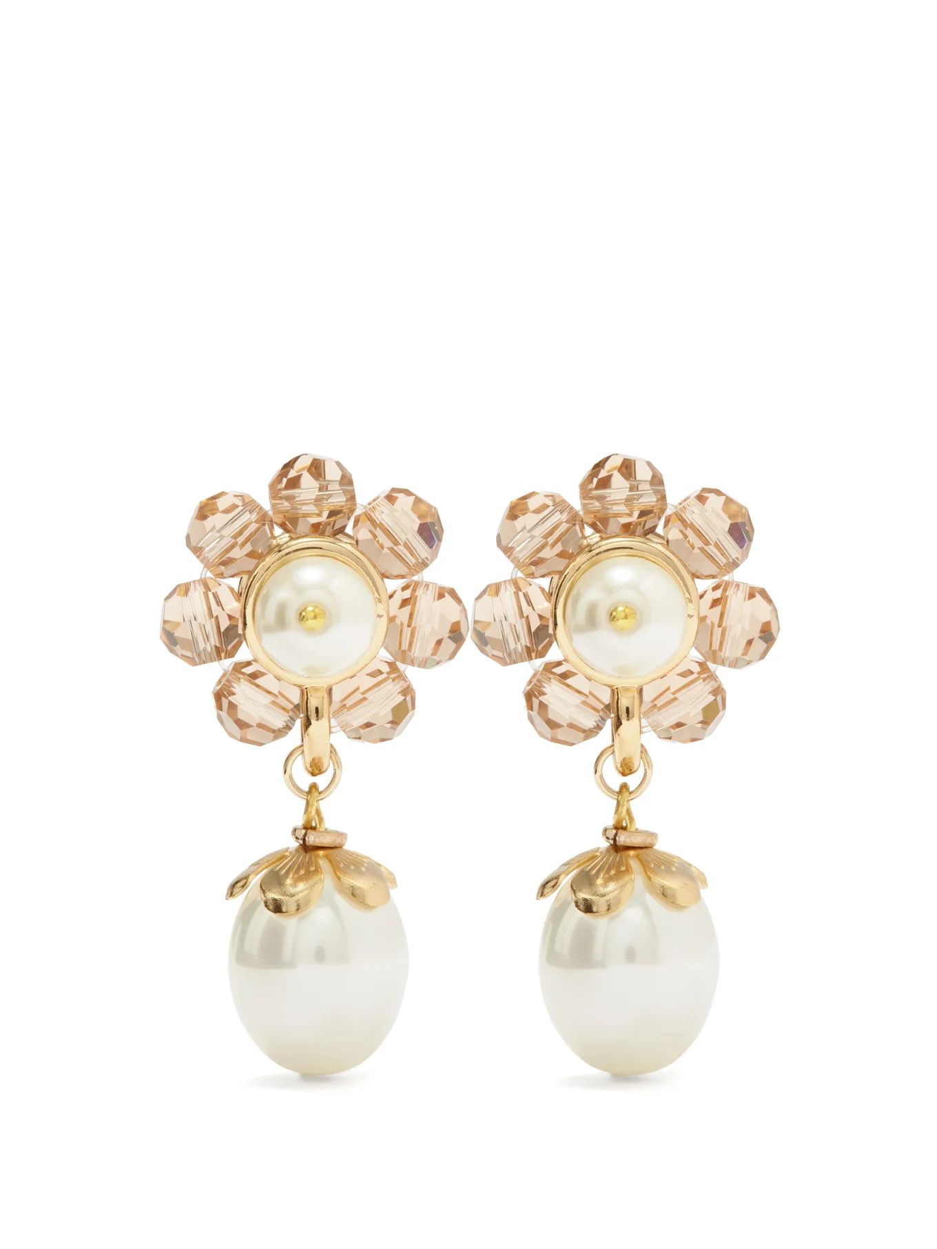 Marti faux-pearl earrings | Shrimps | Matches (US)