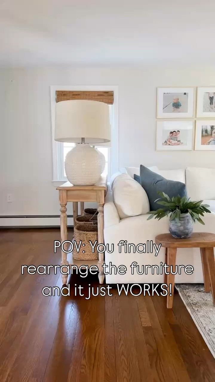 A simple furniture rearrangement was all this spot needed! This long console table is a great option for a narrow space.

#LTKHome #LTKSaleAlert