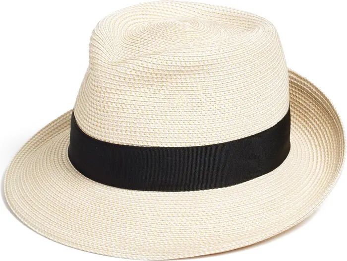 Classic Squishee® Straw Packable Fedora Sun Hat | Nordstrom