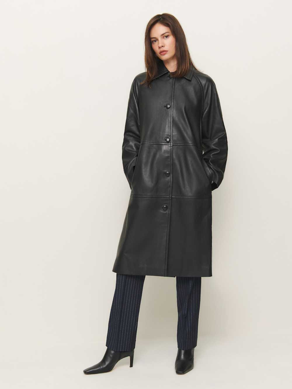 Veda Beck Leather Trench | Reformation (Global)