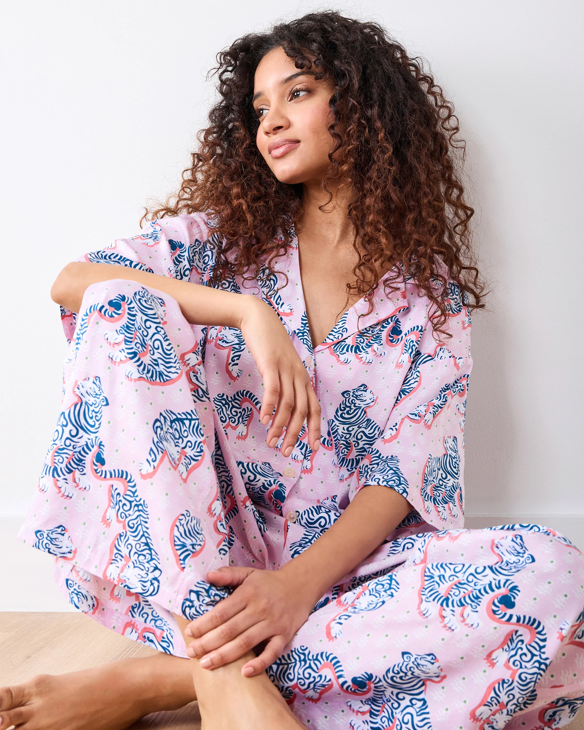 Tiger Queen - Tall Eco Satin Wildest Dreams Set - Blush & Bashful | Printfresh