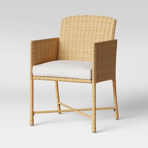 Eliot 2pk Closed Weave Patio Dining Chair - Threshold™ | Target