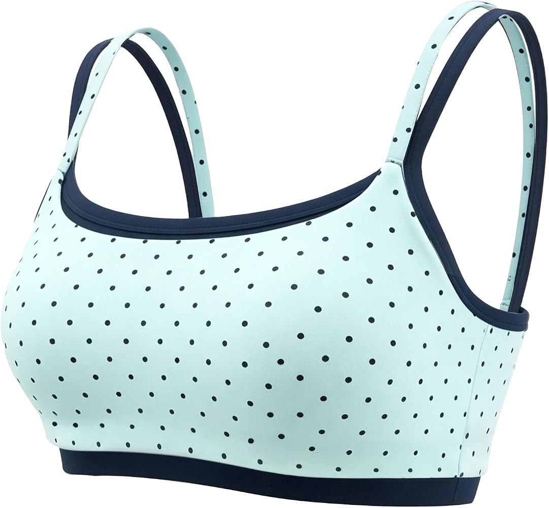 Aoxjox Women's Workout Dual Core Sports Bras Double-Layer Contrast-Color High Impact Bra Yoga Cro... | Amazon (US)
