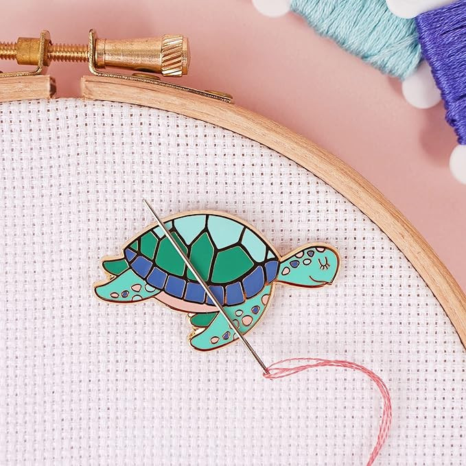 Caterpillar Cross Stitch Needle Minder - Turtle for Cross Stitch, Sewing, Embroidery and Needlewo... | Amazon (US)
