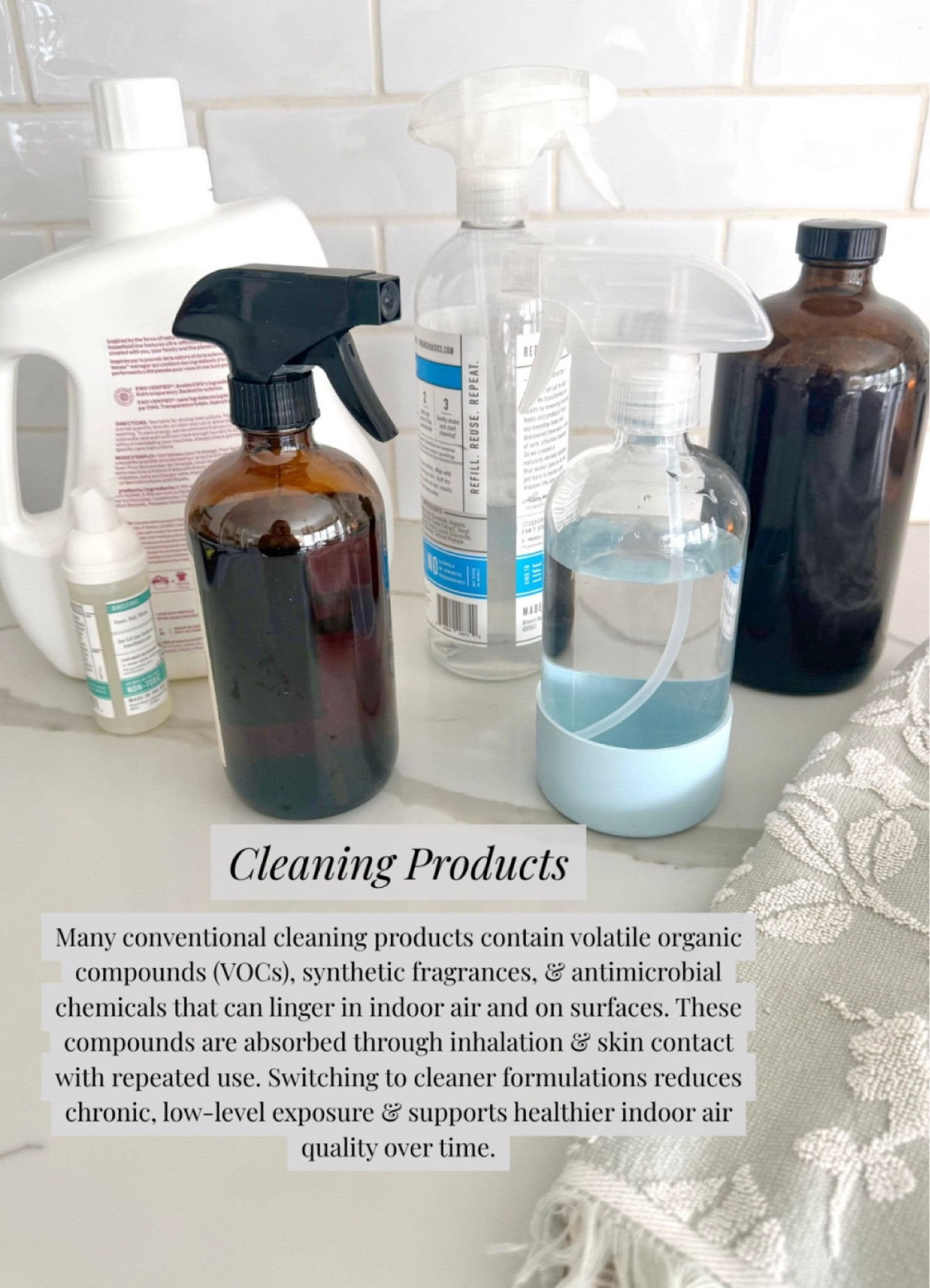 My go-to Lo-Tox cleaners that I can feel good about using! The dark bottle is a brand called Pure Sweep that is local to Athens, you can use my code Losweep for 10% off if you are a new customer! The can use my code Lochandler for 15% at Branch Basics! 

 #LTKHome