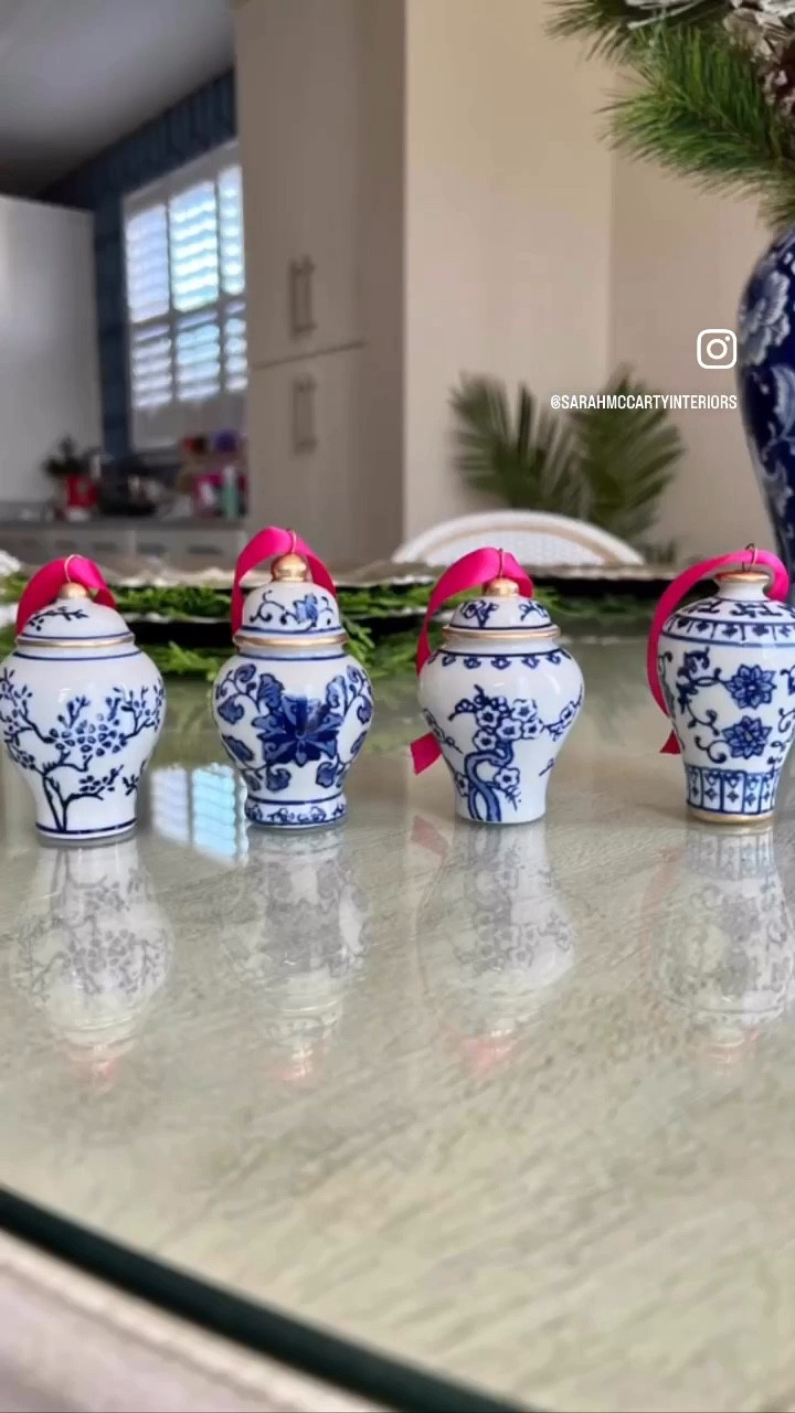 Ginger jar ornaments! 💙🎄My favorite gift to give! Decorate your tree in chinoiserie 💙

#LTKSeasonal #LTKHoliday #LTKHome