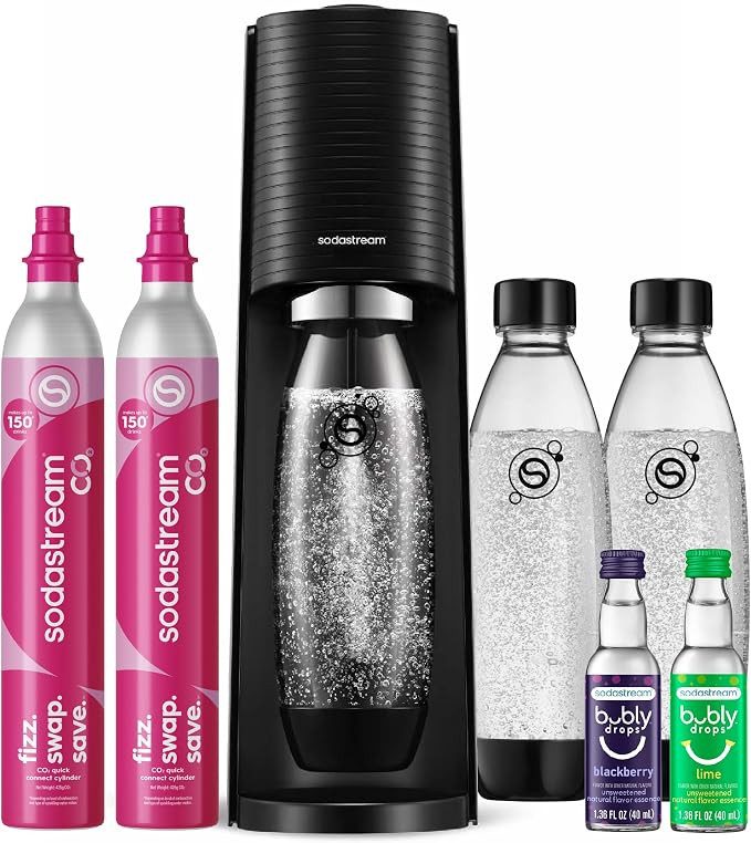 SodaStream TERRA Sparkling Water Maker, Value Bundle, CQC CO2 System, Includes 2 Quick Connect 60... | Amazon (US)