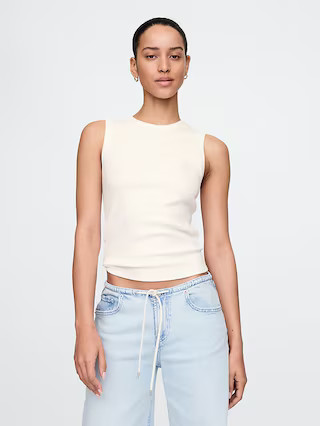 Modern Rib High Neck Top | Gap (US)