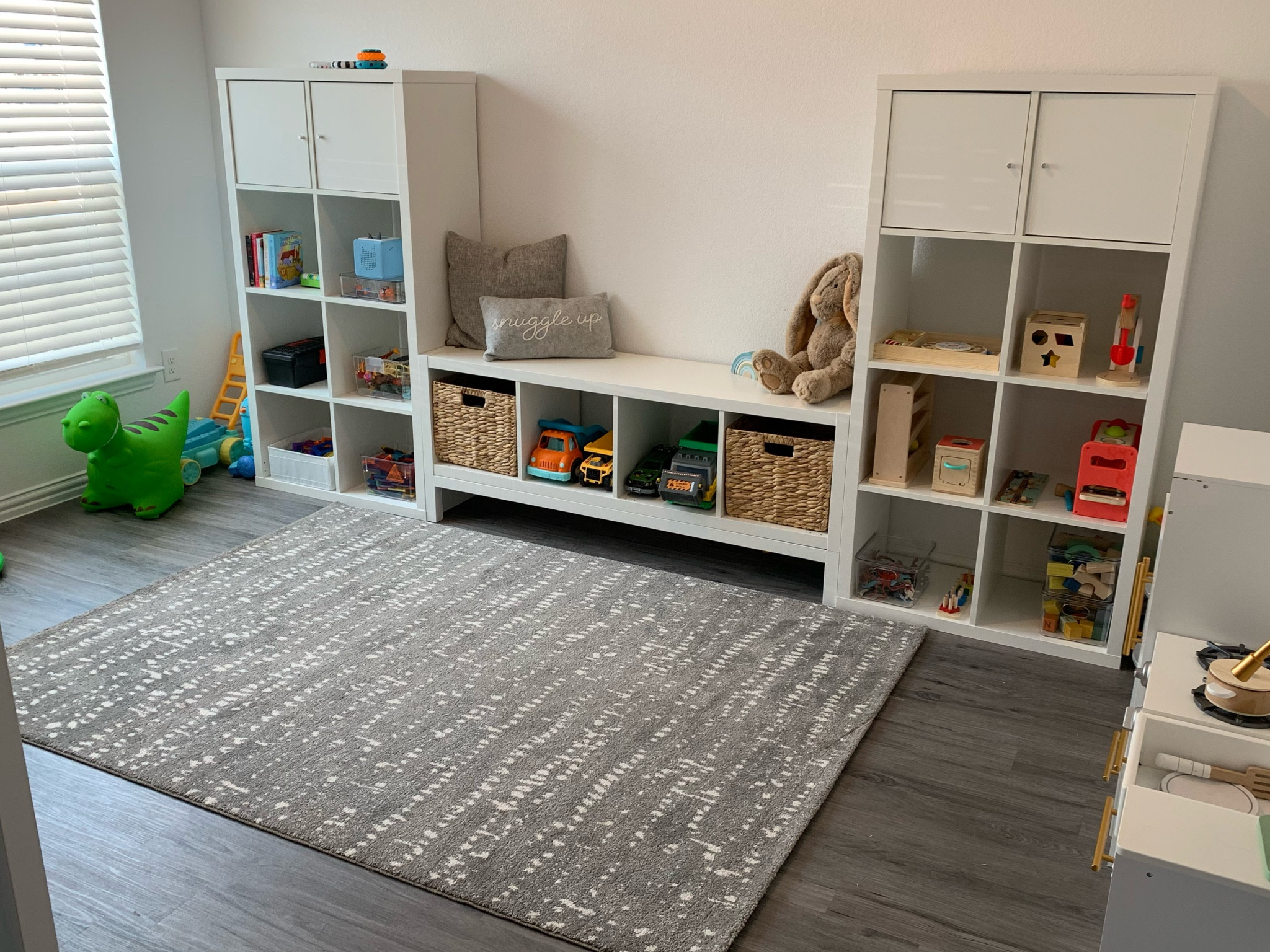 The perfect addition to the playroom for storage and a reading bench for the boys 


#LTKFamily #LTKHome #LTKKids