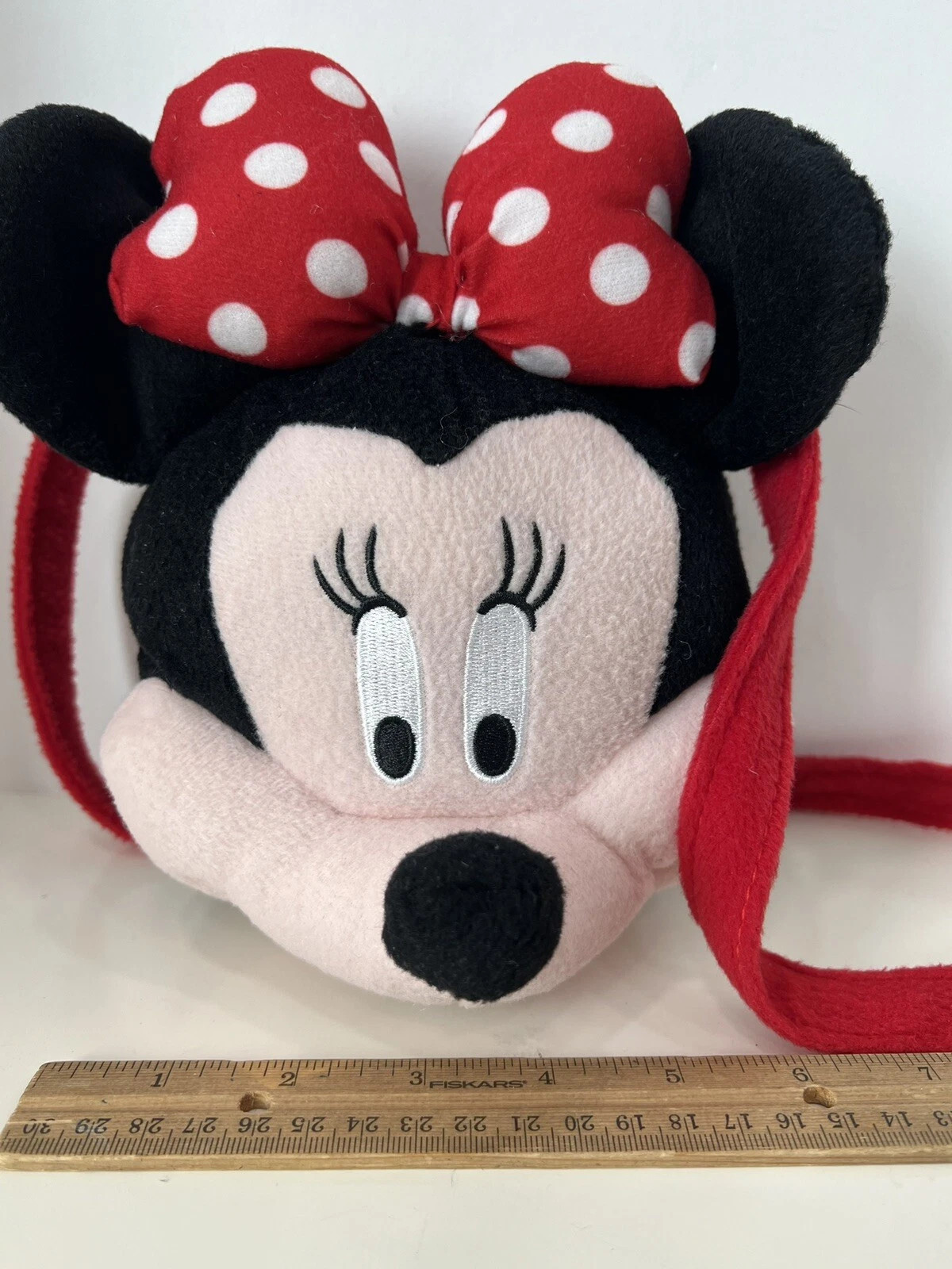 Disney Minnie Mouse Plush Face Cross Body Shoulder Bag 3D Purse | eBay US