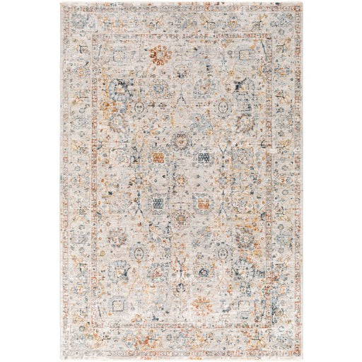 Laila Teal & Light Gray Rug | Burke Decor