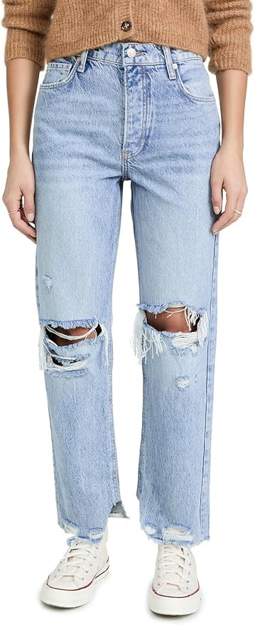 Free People Women's Tapered Baggy Boyfriend Jeans, Mid Century Blue, 26 at Amazon Women's Jeans s... | Amazon (US)