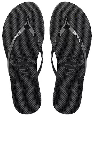 You Metallic Sandal in Black | Revolve Clothing (Global)