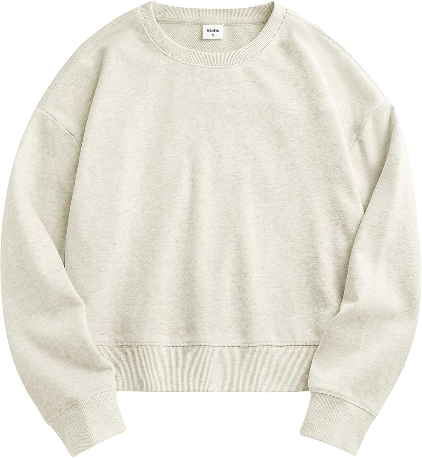 Stelle Women’s Cropped Crewneck Sweatshirt Relaxed Fit Casual Everyday | Amazon (US)