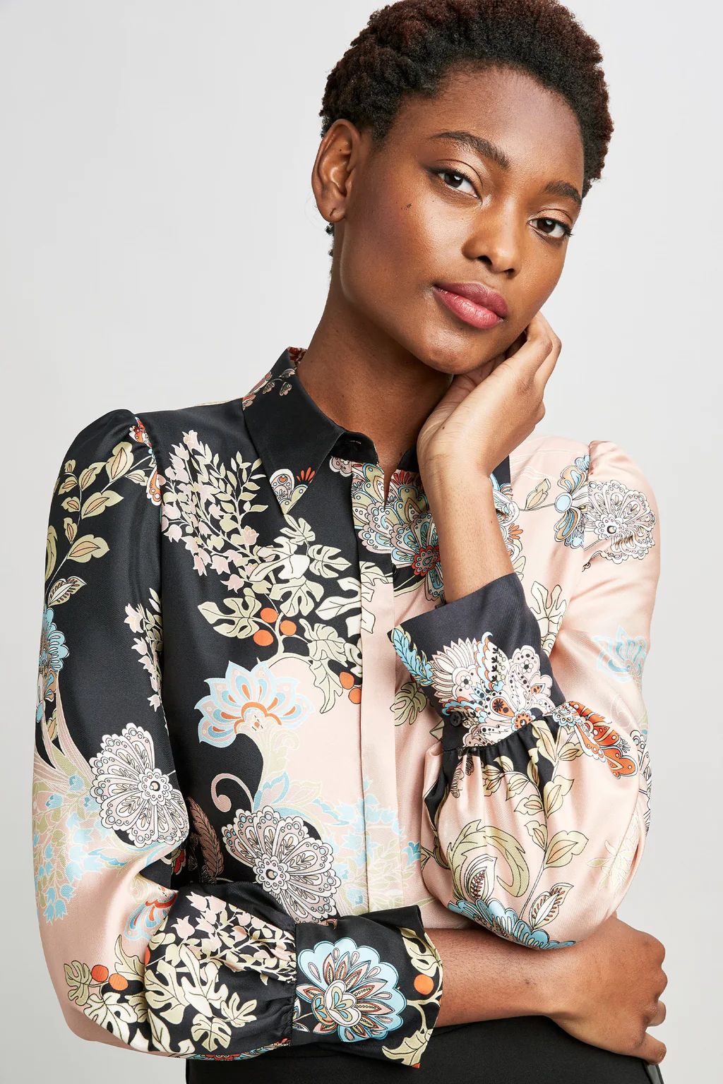 Floral Silk Shirt | Elie Tahari