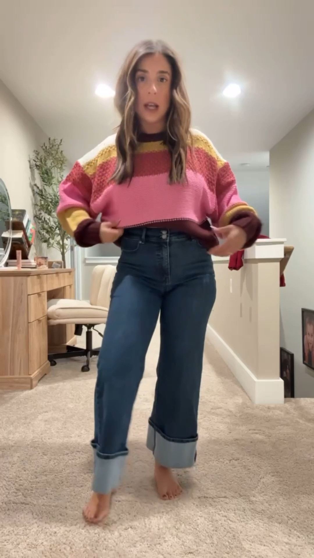 Okay, stop it right now with this adorable sweater. This is so freaking soft and the length is perfect in my 5’ frame! I am honestly obsessed with this look and paired it with my favorite boots right now. It was the perfect date night outfit on a chilly night 😍
Date night outfit inspo, casual winter outfit, jeans, color block sweater, sorel boots 

#LTKHoliday #LTKPetite #LTKSeasonal