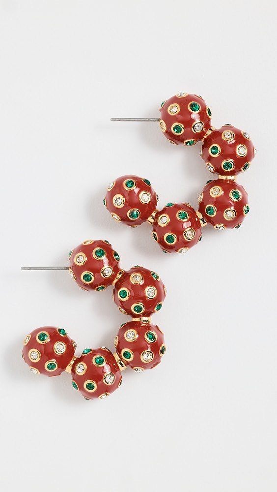 Lele Sadoughi Beaded Hoop Earrings | Shopbop | Shopbop