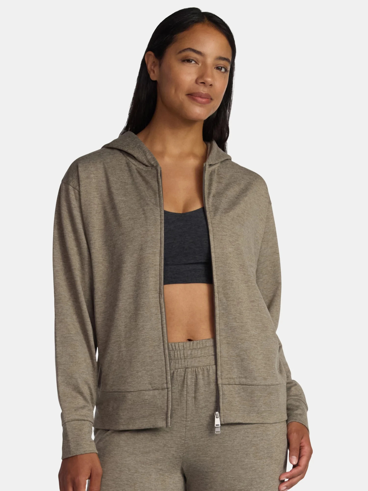 Athletic Works Women's and Women's Plus ButterCore Zip Up Hoodie, Sizes XS-4X | Walmart (US)