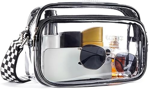 BOSTANTEN Clear Bag for Women Stadium Approved Clear Bags Small Crossbody Purse Trendy for Concer... | Amazon (US)