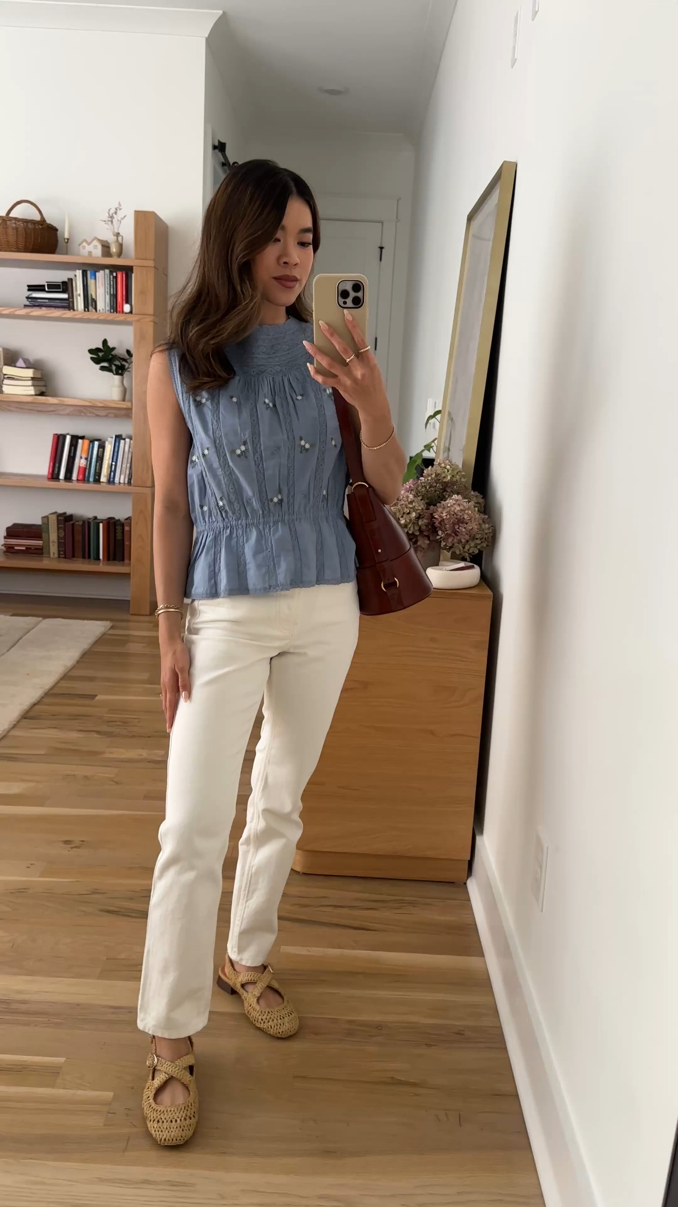 Sizing info:
•Top size 2
•Jeans size 2 in ecru

petite fashion, get dressed with me, outfit inspiration, ootd, nashville outfit, Nashville influencer, petite style, vacation style, casual outfits, mom style, petite pants, spring outfits, spring outfit info, spring pants, spring outfit idea, spring top, spring bag, spring blouse, summer top, spring shoes, Spring jeans, jeans, sezane jeans, white jeans  
@SEZANE 
 

#LTKSeasonal #LTKPetite #LTKootd