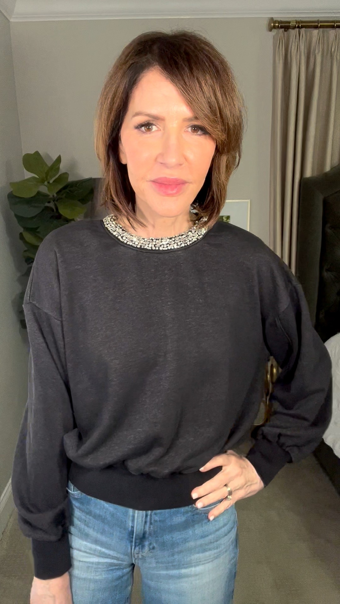 jewel collar top, black pullover sweater, holiday outfit, over 50 outfits  

#LTKootd #LTKHoliday #LTKSeasonal