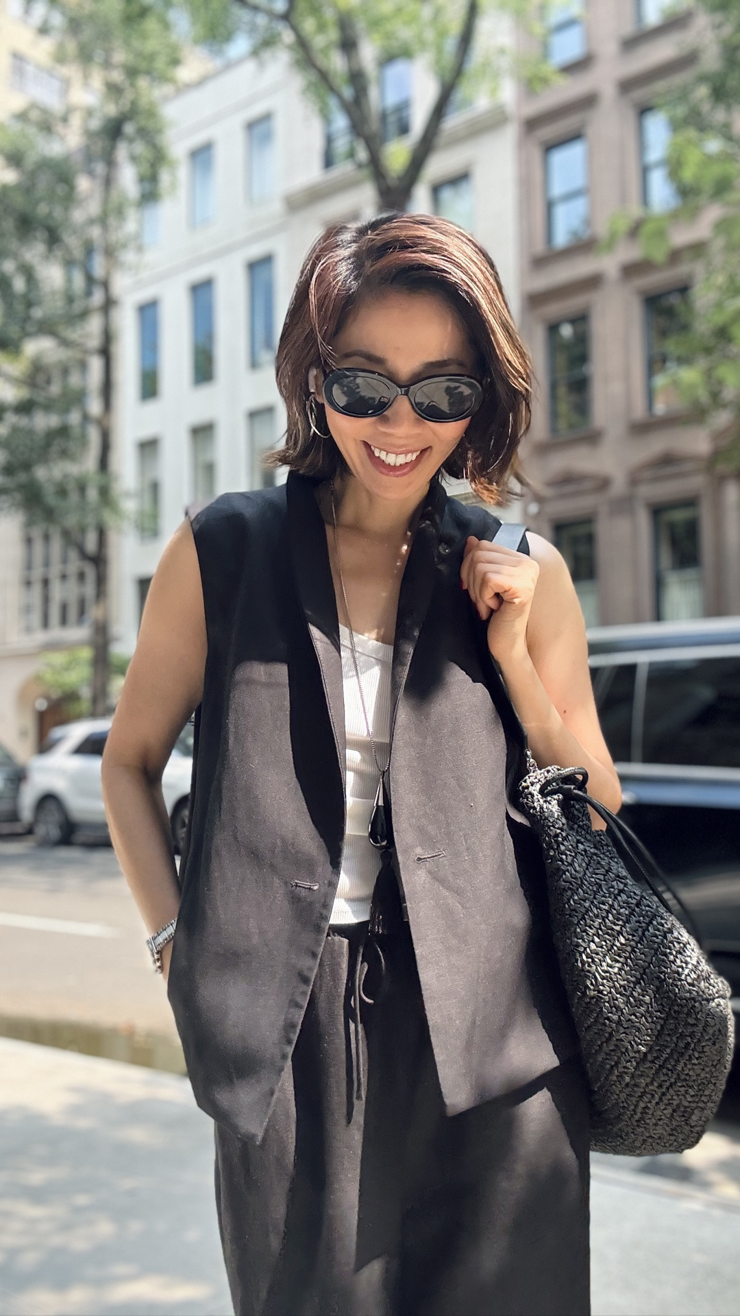 Vest size m, pants size 6

#LTKootd #LTKOver40 #LTKMidsize