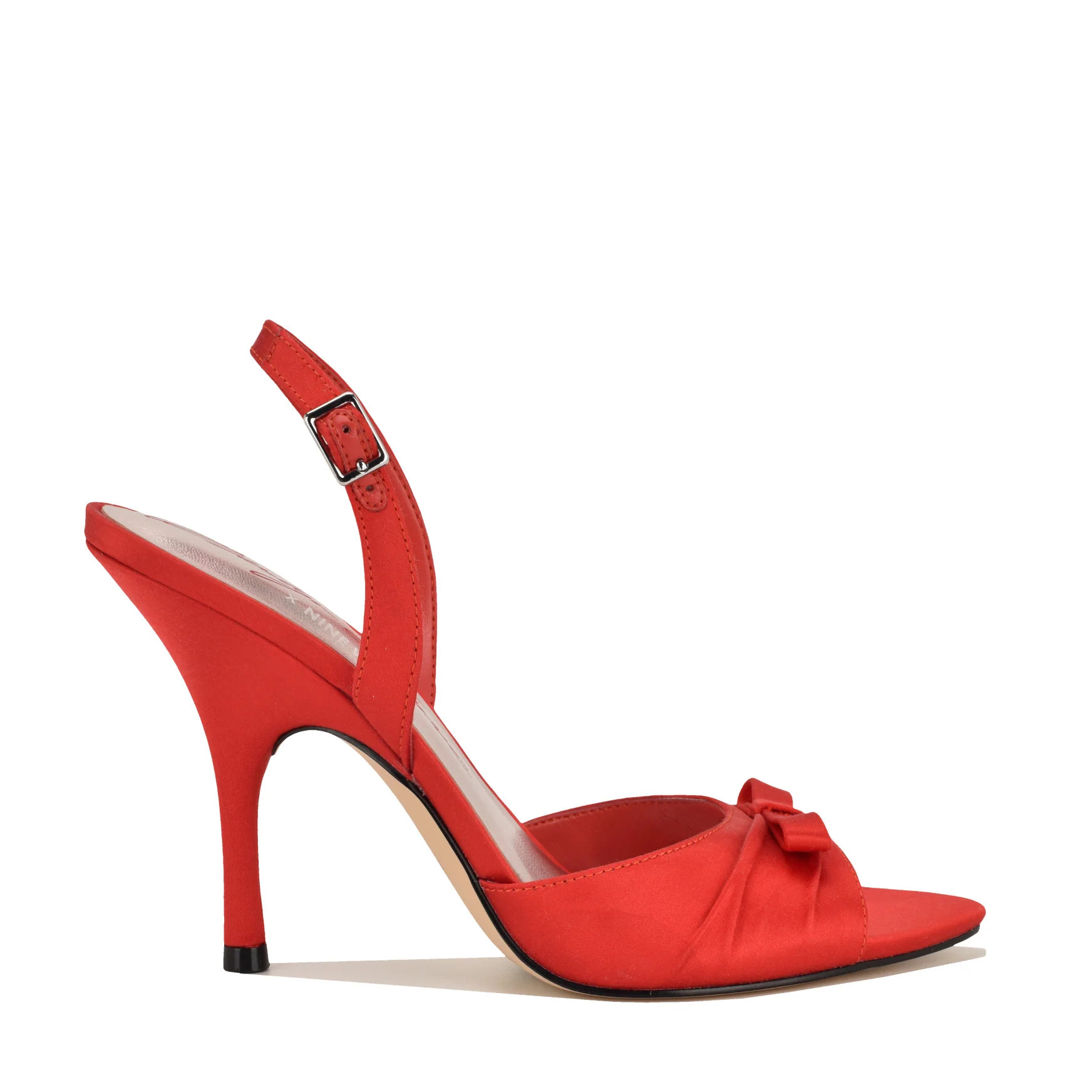 Women's Marilyn Monroe Vixxie Slingback Sandals - Red Satin | Nine West | Nine West (US)