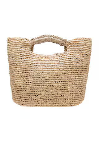 florabella Small Napa Lux Bag in Almond & Silver from Revolve.com | Revolve Clothing (Global)