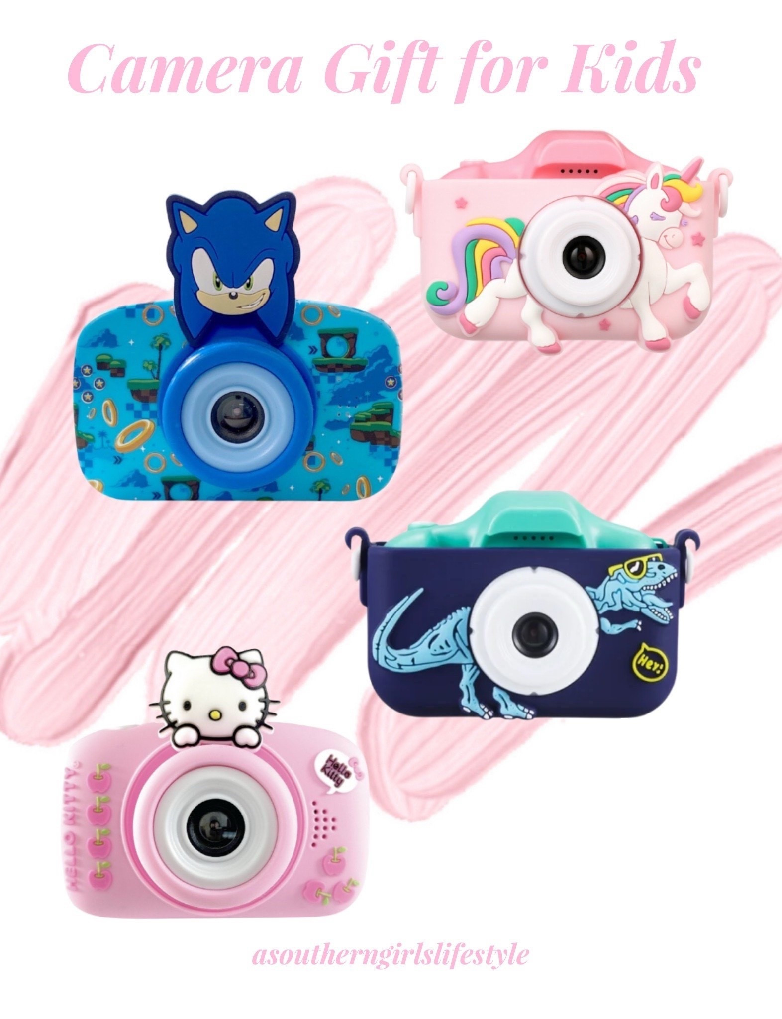 $20 Cameras for Kiddos for Christmas - Sonic, Unicorn, Dinosaur & Hello Kitty

Christmas Gift. Stocking Stuffer. Digital Camera 

#LTKKids #LTKHoliday #LTKGiftGuide