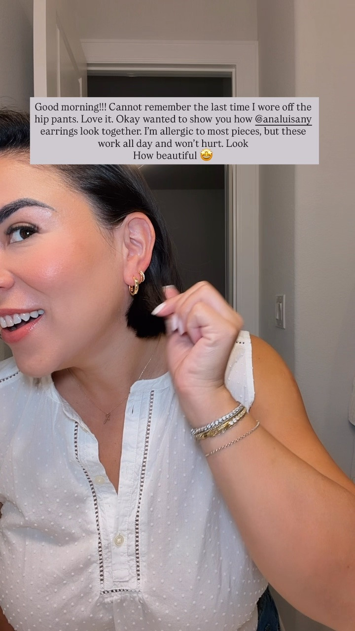 Styled my @Ana Luisa picks! How beautiful do they look on! The perfect addition to your fit. Adore them.

#LTKootd #LTKmomlife #LTKgrwm
