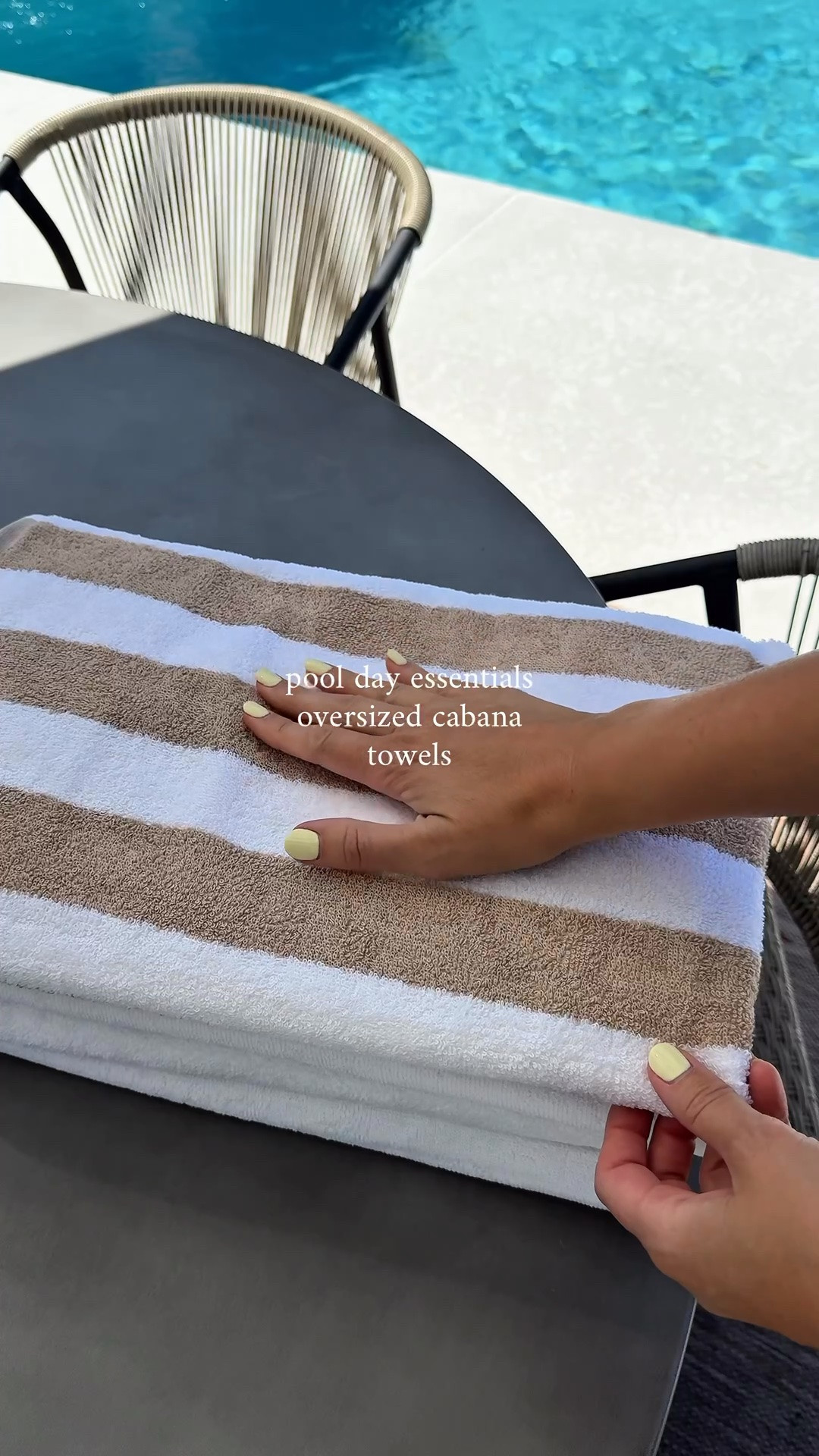 The perfect neural beach + pool towels for Summer days!

#beachtowels #cabanatowels #pooldayessentials #poolessentials #summerdaysout

#LTKHome #LTKSwim #LTKSeasonal