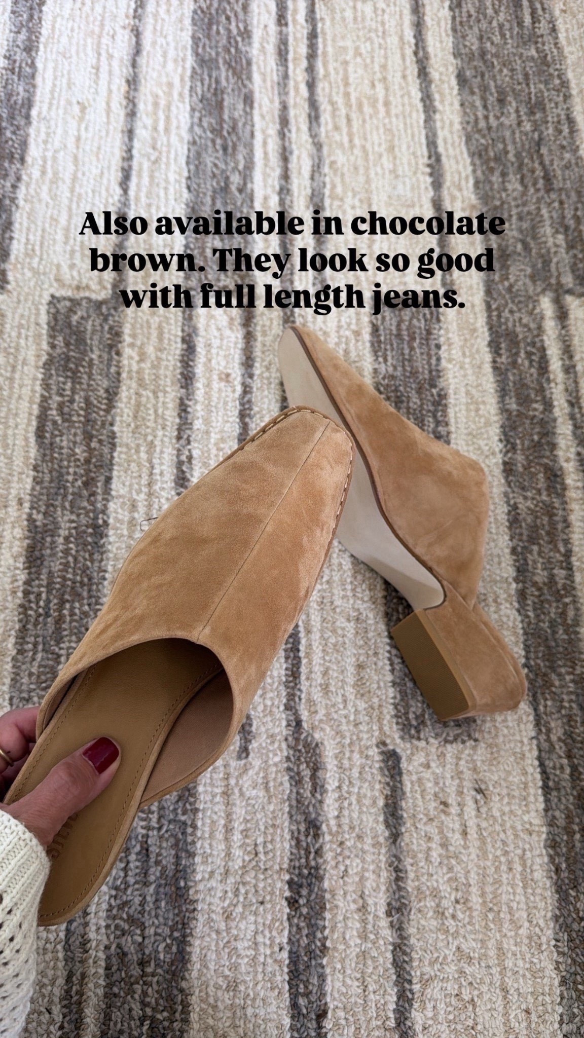 They are 40% off for the them on chocolate brown!! They do run a little big. I’m a 9.5/10 and did a 9.5 in them. 

#LTKOver40 #LTKWorkwear #LTKSaleAlert