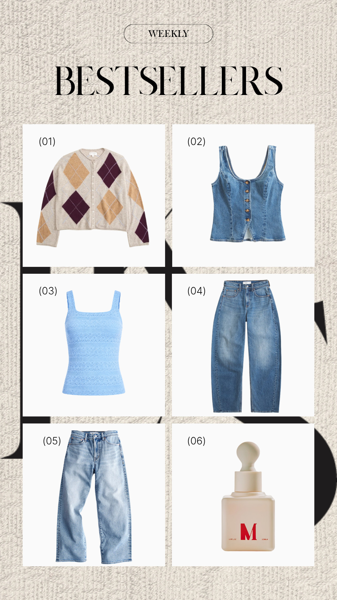 These 6 were the most-loved pieces of the week! 🤍

Great summer-to-fall transition pieces featuring some of the best denim and elevated everyday basics all in one roundup. 

Grab the Abercrombie pieces and Target eyelet tank *today* while they're still on sale! 

 #LTKootd #LTKSeasonal #LTKSaleAlert