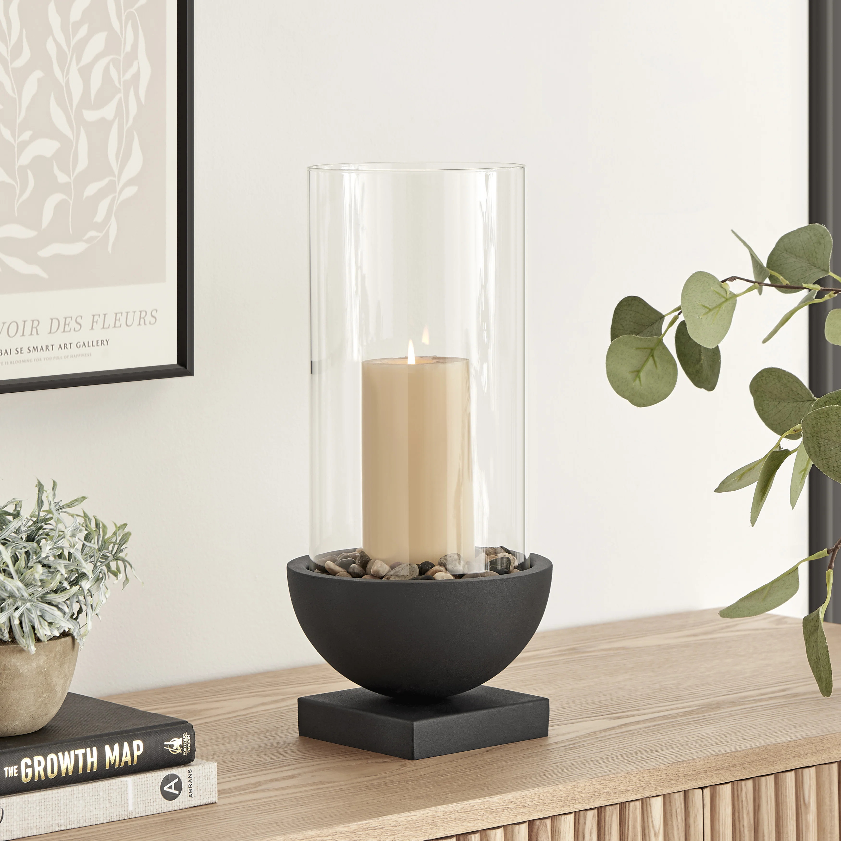Tabletop Centerpiece Candle Holders Metal Tabletop Hurricane | Wayfair North America
