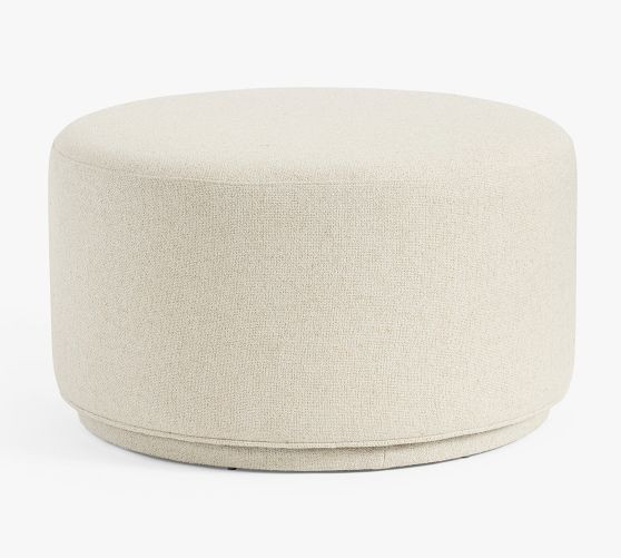 Jake Upholstered Ottoman | Pottery Barn (US)