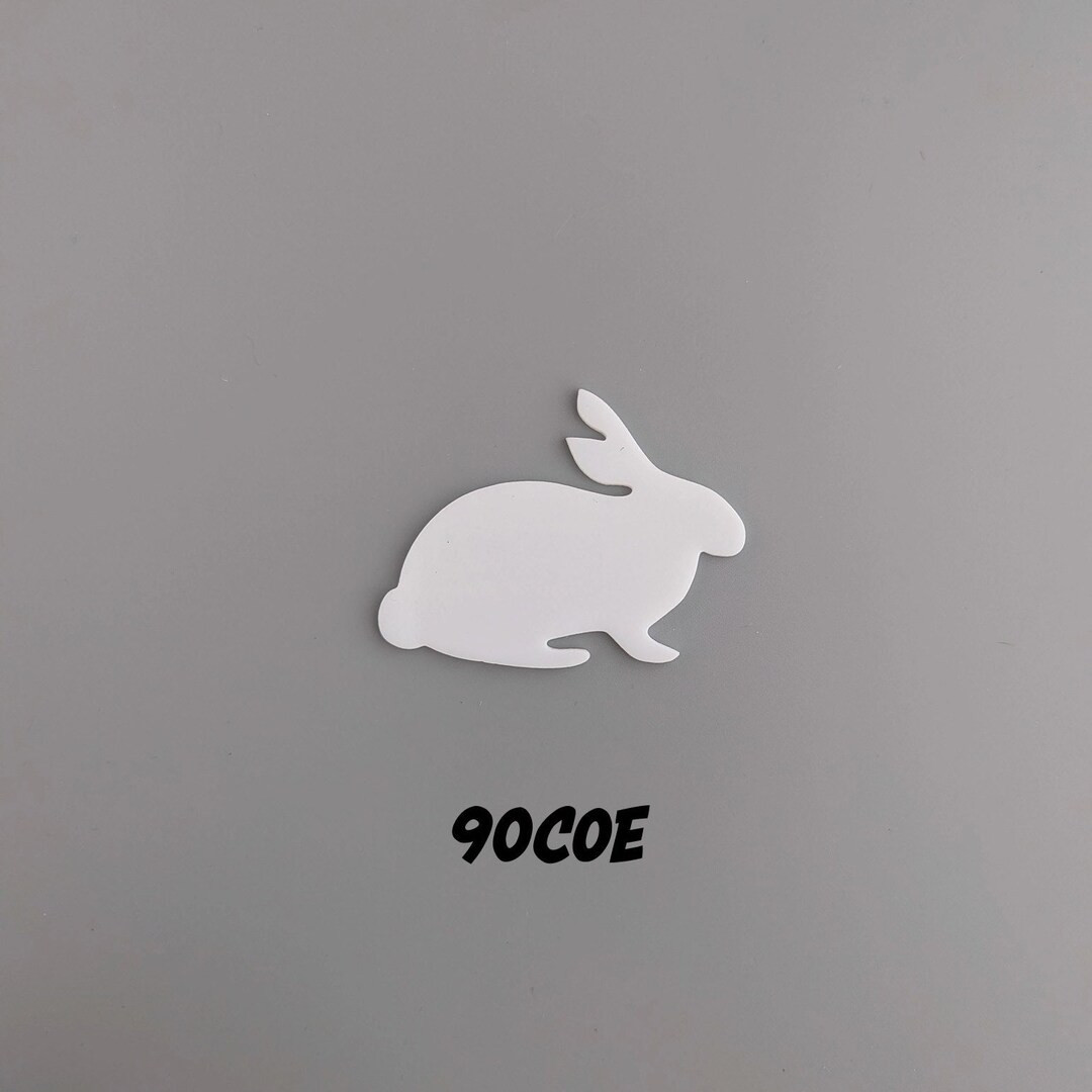 90 COE 2 1/3 Sitting Rabbit 3 Precut Fused Stained Glass and Mosaic Crafts Glass Art Supplies Eas... | Etsy (US)