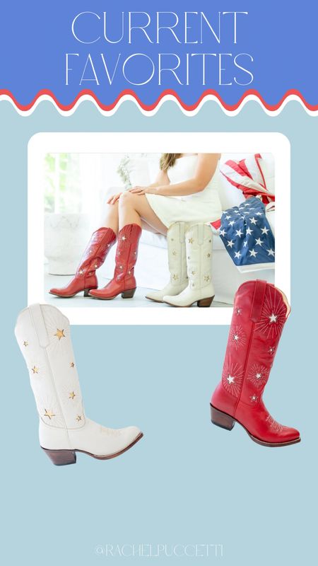 Petite Paloma cowboy boots, cowgirl boots, patriotic, Memorial Day outfit, Fourth of July outfit, red white and blue 

Petite Paloma makes the most gorgeous, high quality boots! Obsessed with all of the fun designs! 

#LTKShoeCrush #LTKSeasonal