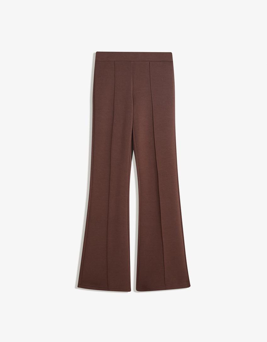 Soft flared modal trousers - Tracksuit - Women | Bershka GB