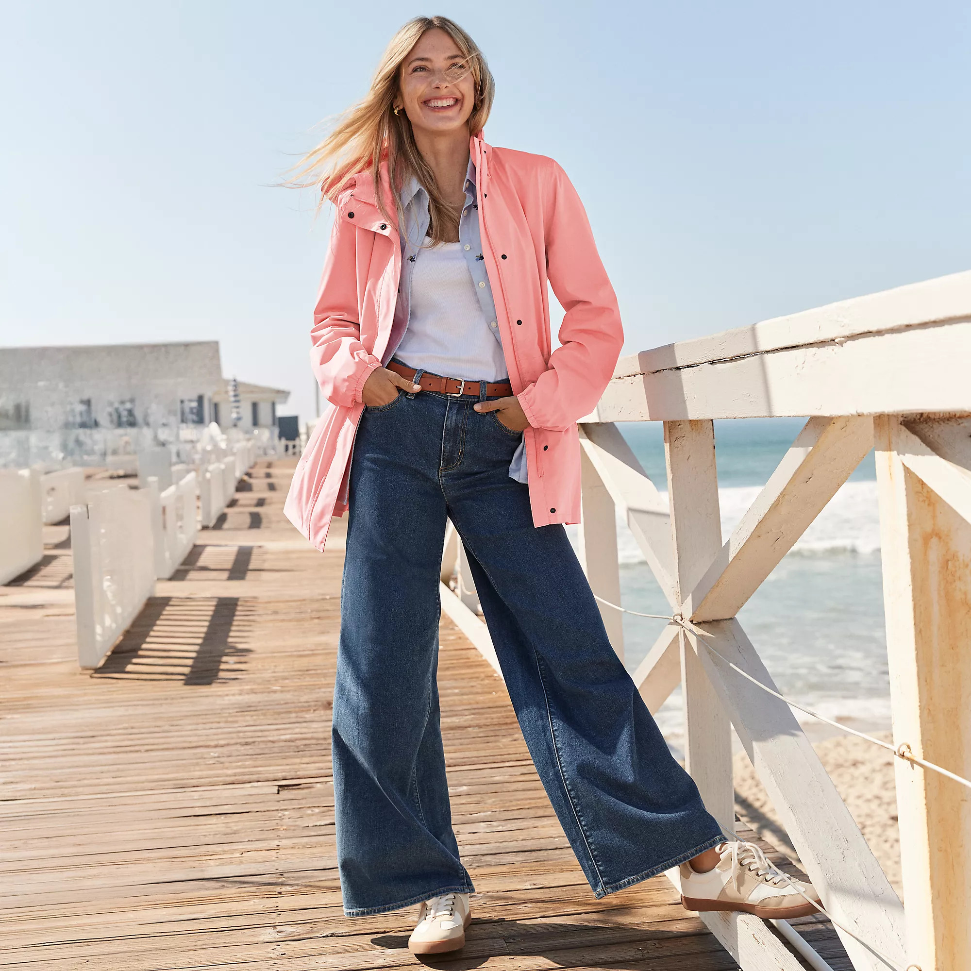 Women's Recover Denim High Rise Extra Wide Leg Jeans | Lands' End (US)