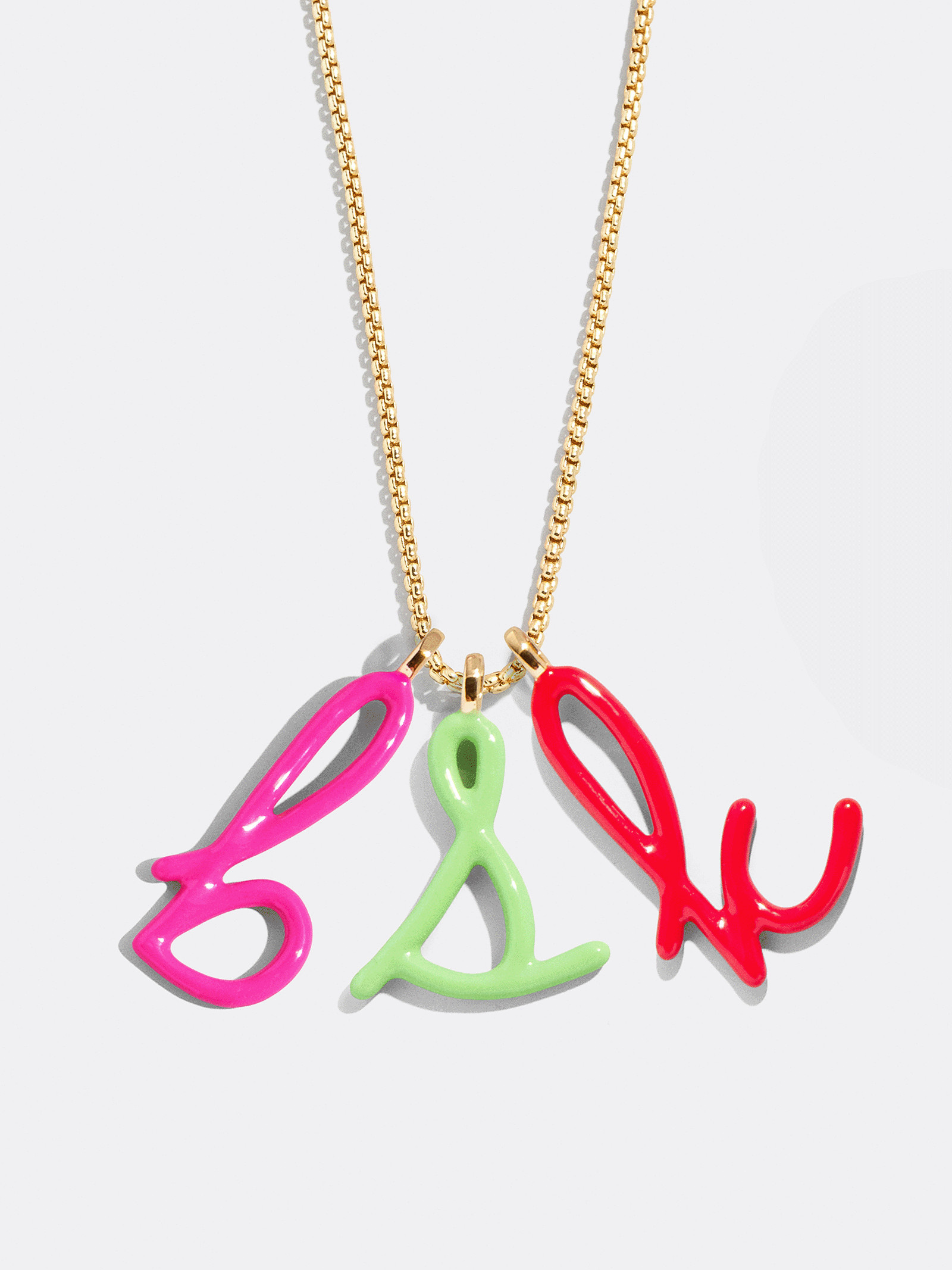 Letter Pop Custom Initial Necklace - Gold | BaubleBar