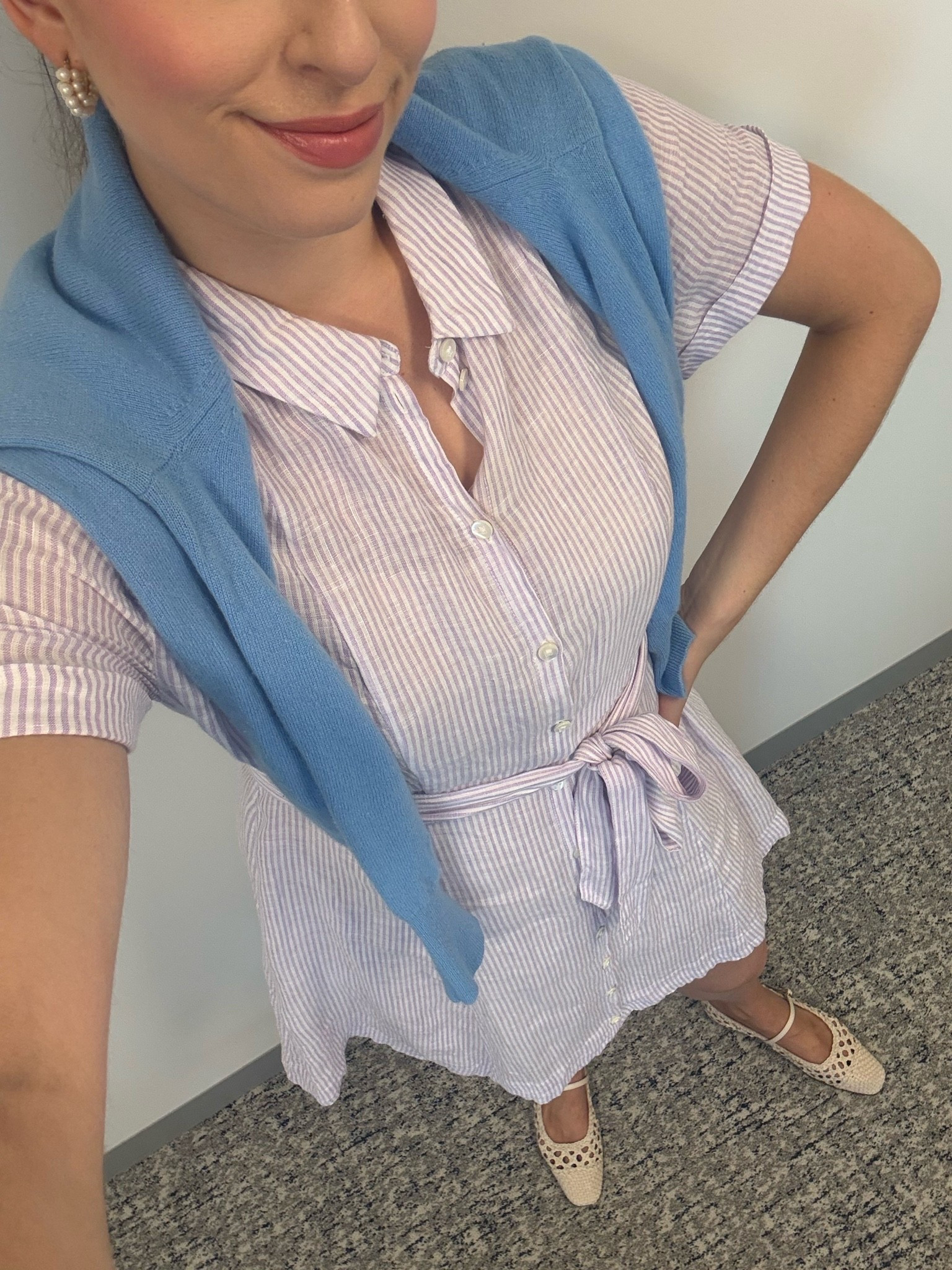 Linen dress, shirt dress, linen shirt dress, Margaux flats, summer flats, business casual, workwear, office style, office outfit, woven flats, Mary Jane flats, comfortable flats, hill house dress, nap dress, nap dress nation

#LTKootd #LTKWorkwear #LTKTall