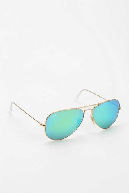 Ray-Ban Mirrored Aviator&nbsp;Sunglasses | Urban Outfitters US