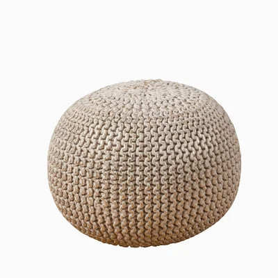 Alsacia 20" Round Pouf Ottoman | Wayfair North America
