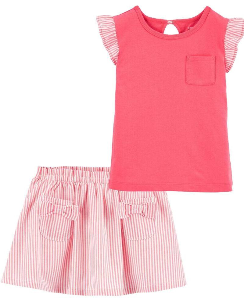 2-Piece Flutter Tee & Skort Set | Carter's
