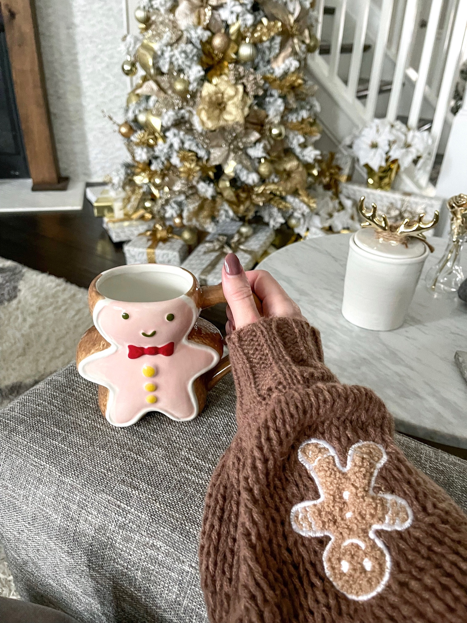 Gingerbread boys!

Christmas sweater, Christmas coffee mug, Shein 

#LTKhome #LTKHoliday #LTKstyletip
