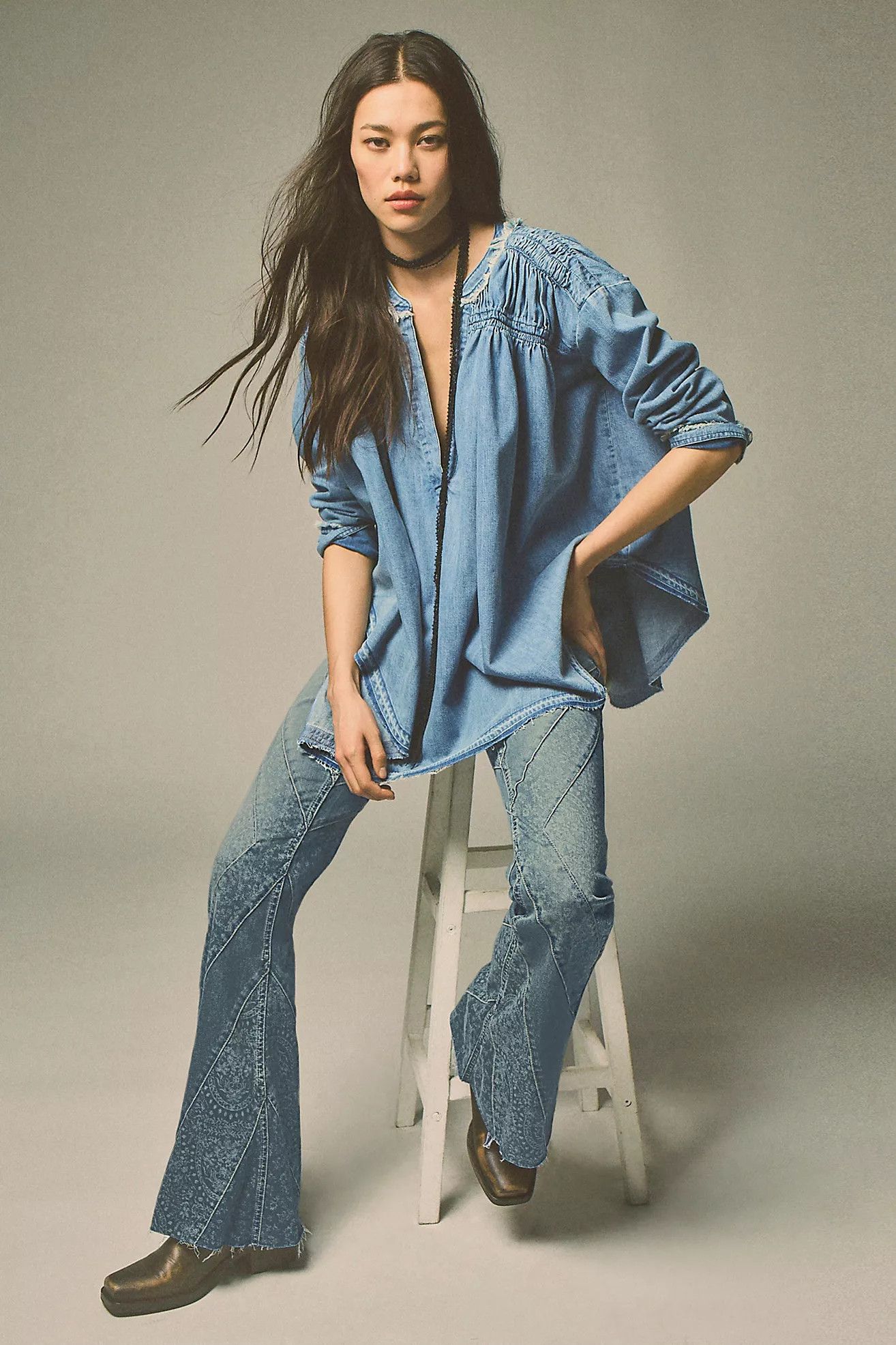 We The Free Another Love Denim Tunic | Free People (Global - UK&FR Excluded)