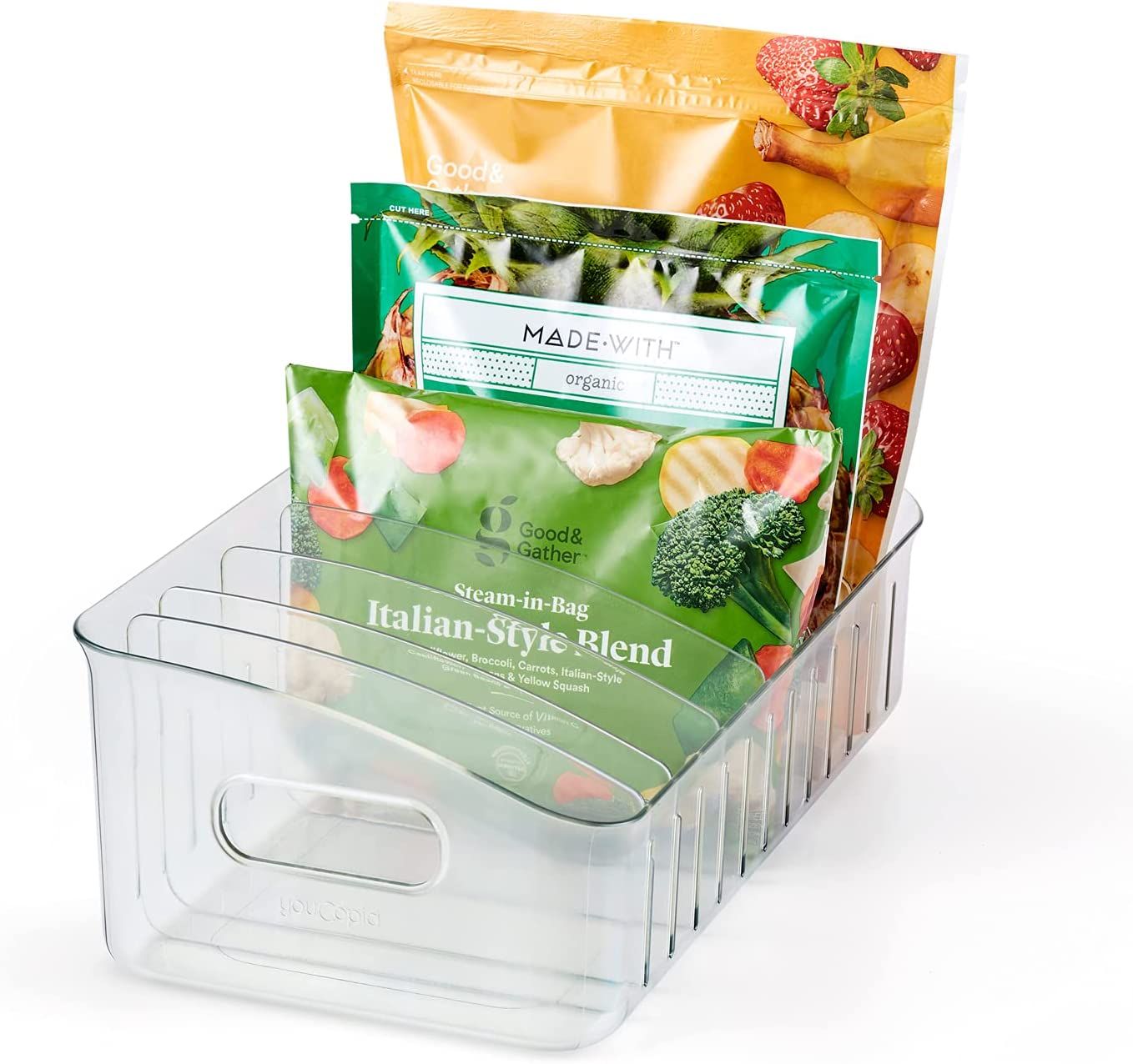YouCopia FreezeUp Freezer Bin 15", Fridge Organizer with Storage, BPA-Free Food-Safe Container | Amazon (US)