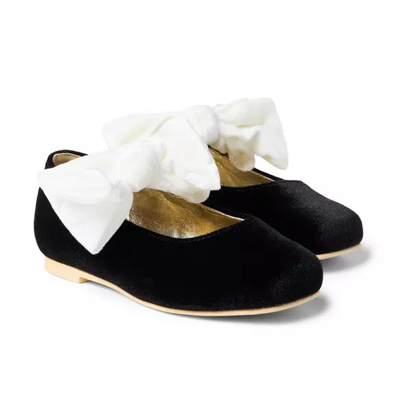Velvet Bow Ballet Flat | Janie and Jack